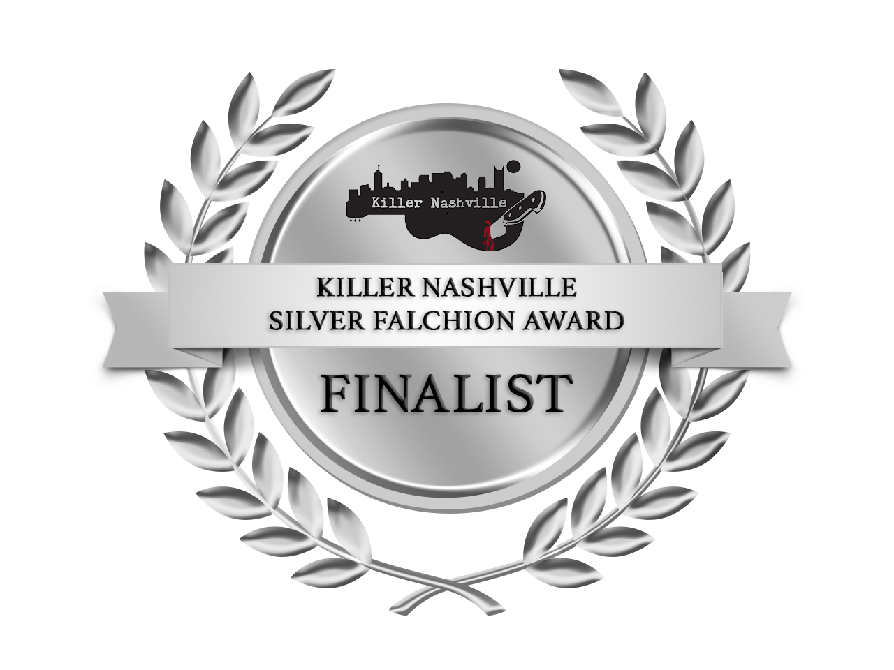 Label for Silver Falchion Award Finalist for Deadly Setup